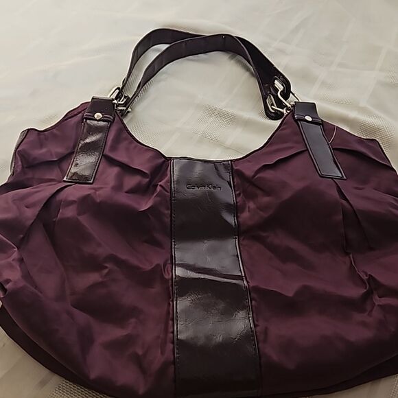 Calvin Klein Shoulder Bag Purple 12"×18" - Picture 10 of 16